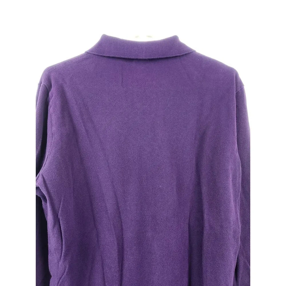 Vintage Polo by Ralph Lauren Purple Polo Shirt Long Sleeve Men Size Medium